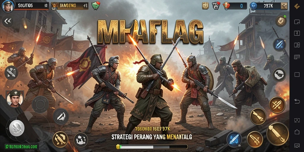 Tampilan gameplay strategis yang mendebarkan dari 797K.