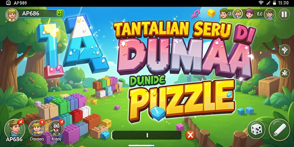 Gameplay AP686 yang menarik dalam menyelesaikan puzzle.