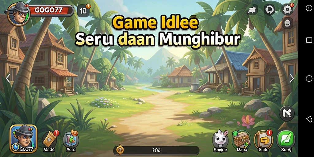 Tampilan gameplay utama GOGO77 dengan karakter yang aktif dan menarik.
