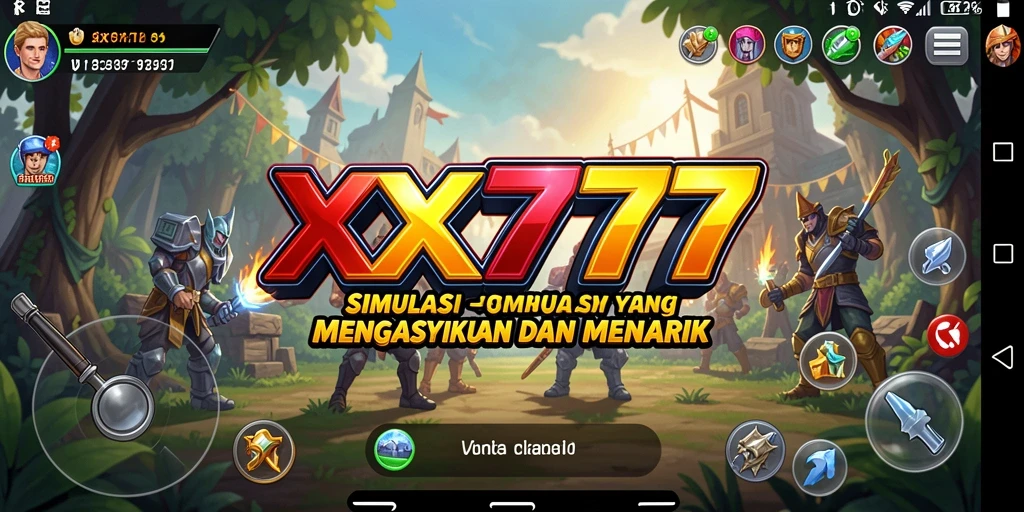 Tampilan gameplay dari XXX777 yang menampilkan aksi simulasi mendalam.
