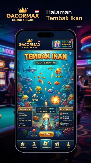Screenshot fitur pencarian aplikasi gacormax yang cepat dan efisien.